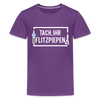 Tach ihr Flitzpiepen - weiß - Teenager Premium T-Shirt - Lila