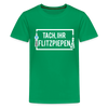 Tach ihr Flitzpiepen - weiß - Teenager Premium T-Shirt - Kelly Green