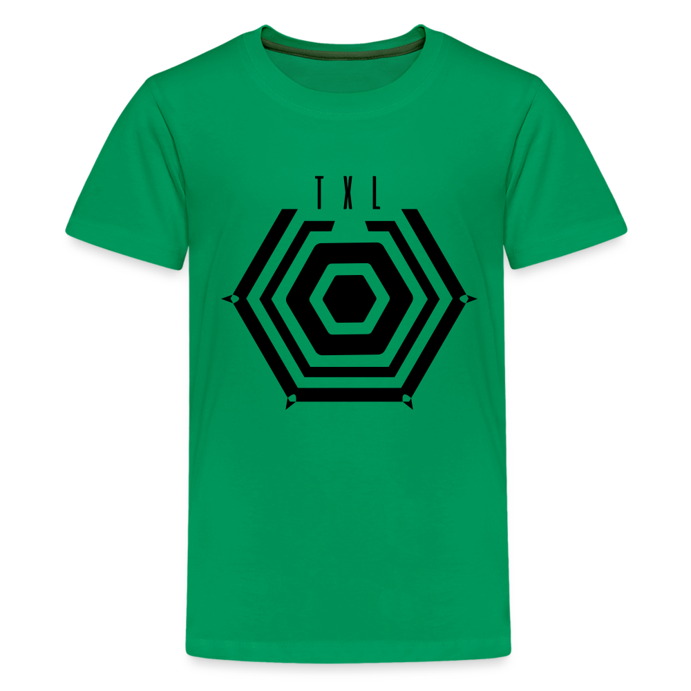 Das T-Shirt zeigt das Motiv Tegel TXL Umrisse als klare Grafik.