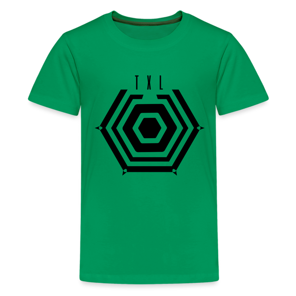 Das T-Shirt zeigt das Motiv Tegel TXL Umrisse als klare Grafik.