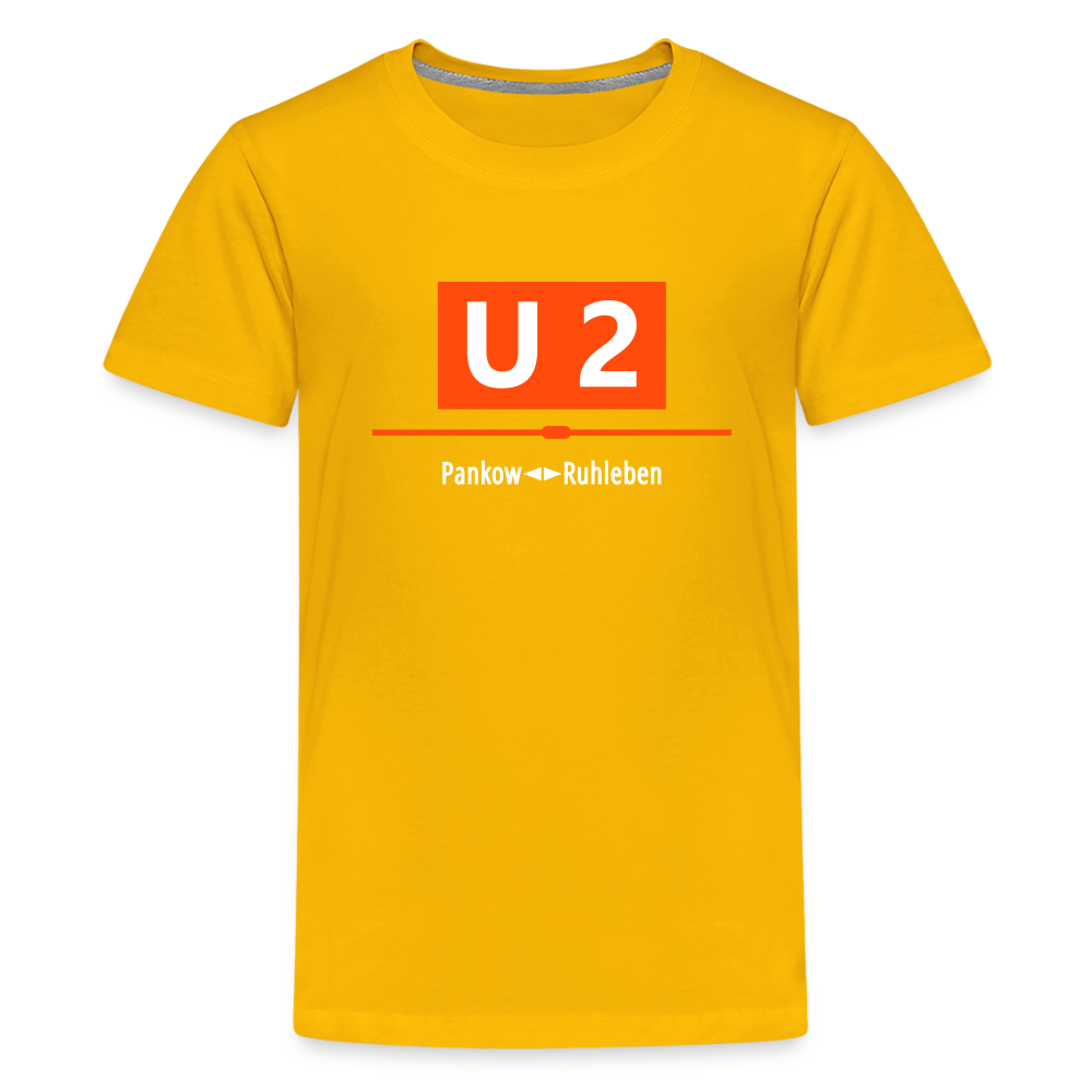 U2 Berlin - Teenager Premium T-Shirt - Sonnengelb
