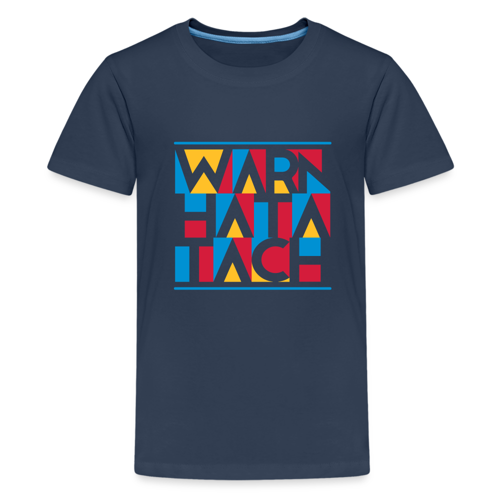 Warn Hata Tach - Teenager Premium T-Shirt - Navy