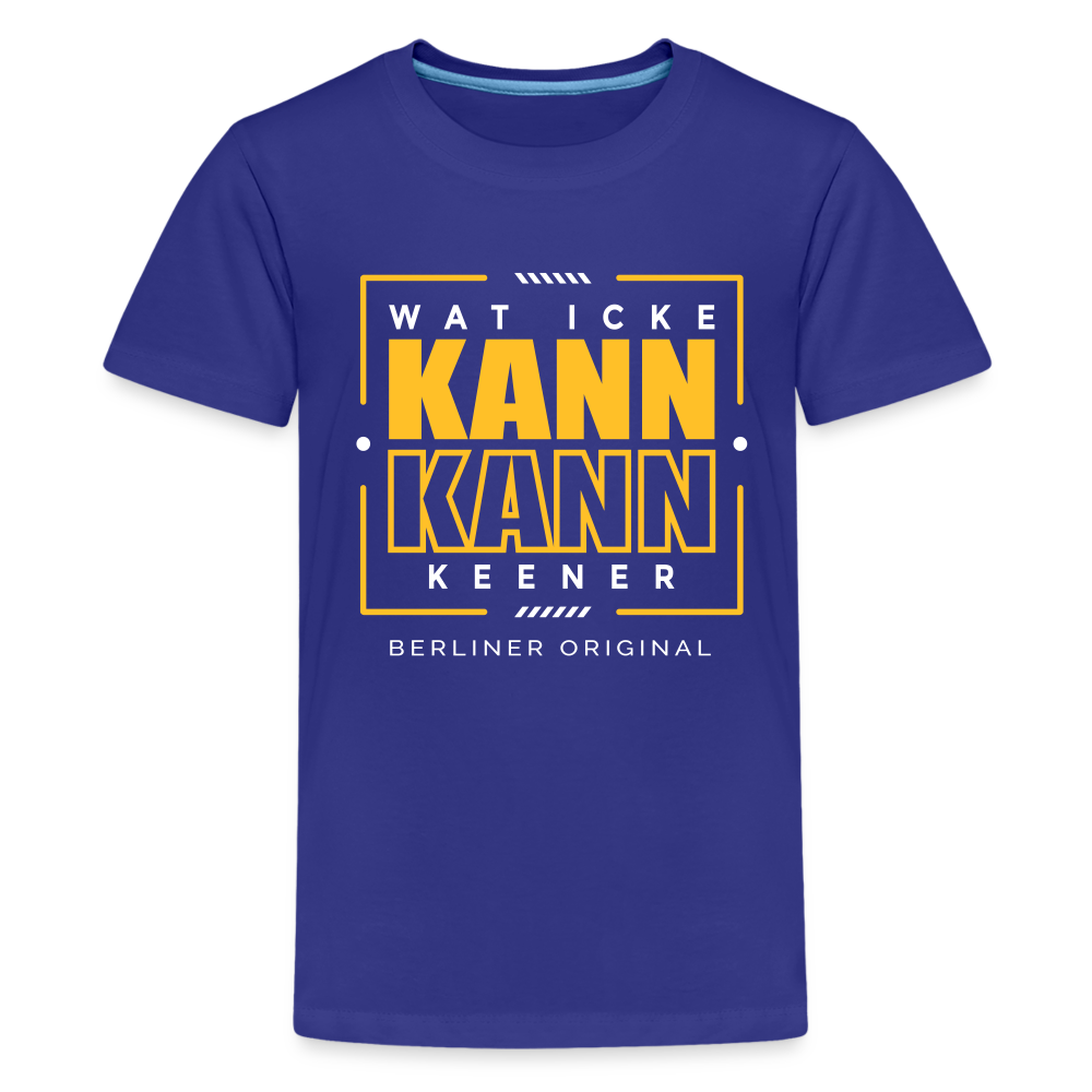 Wat Icke Kann, Kann Keener - Teenager Premium T-Shirt - Königsblau