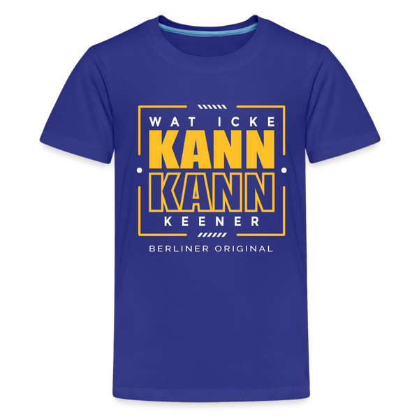 Wat Icke Kann, Kann Keener - Teenager Premium T-Shirt - Königsblau