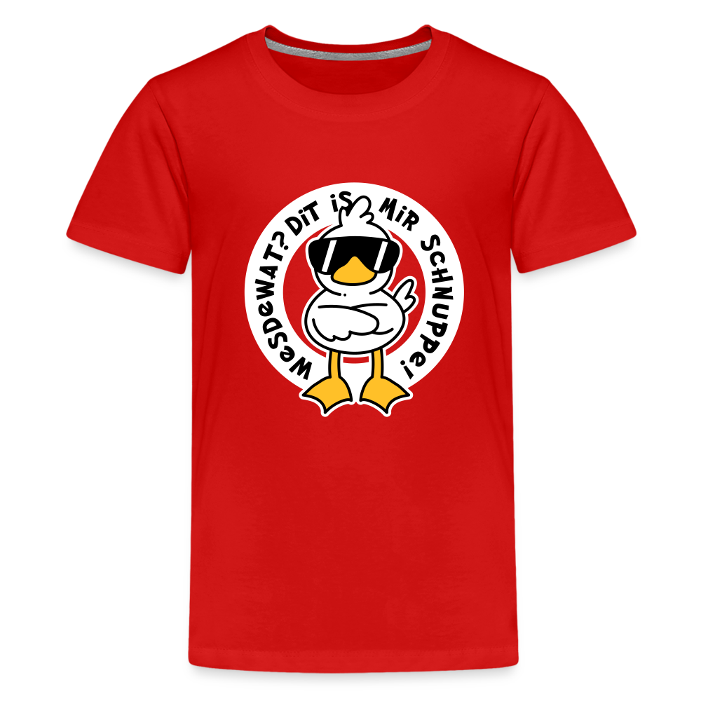 Wesdewat? - Teenager Premium T-Shirt - Rot