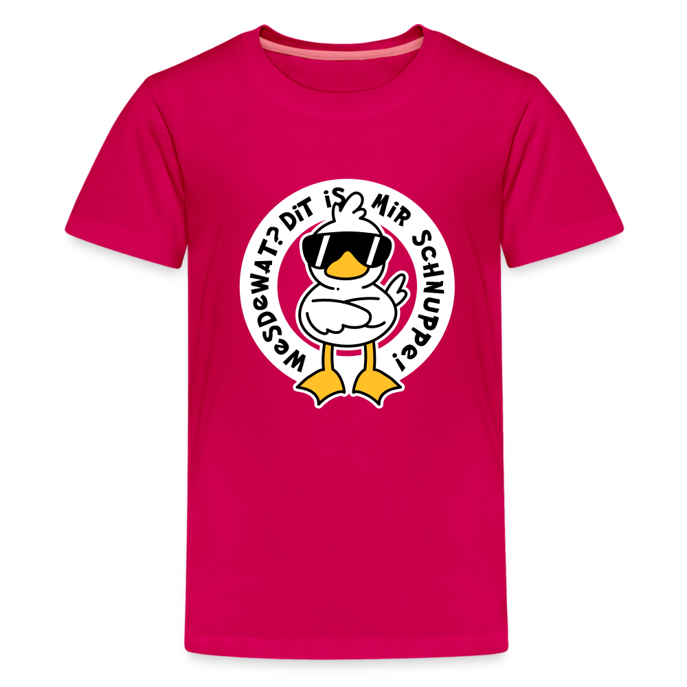 Wesdewat? - Teenager Premium T-Shirt - dunkles Pink