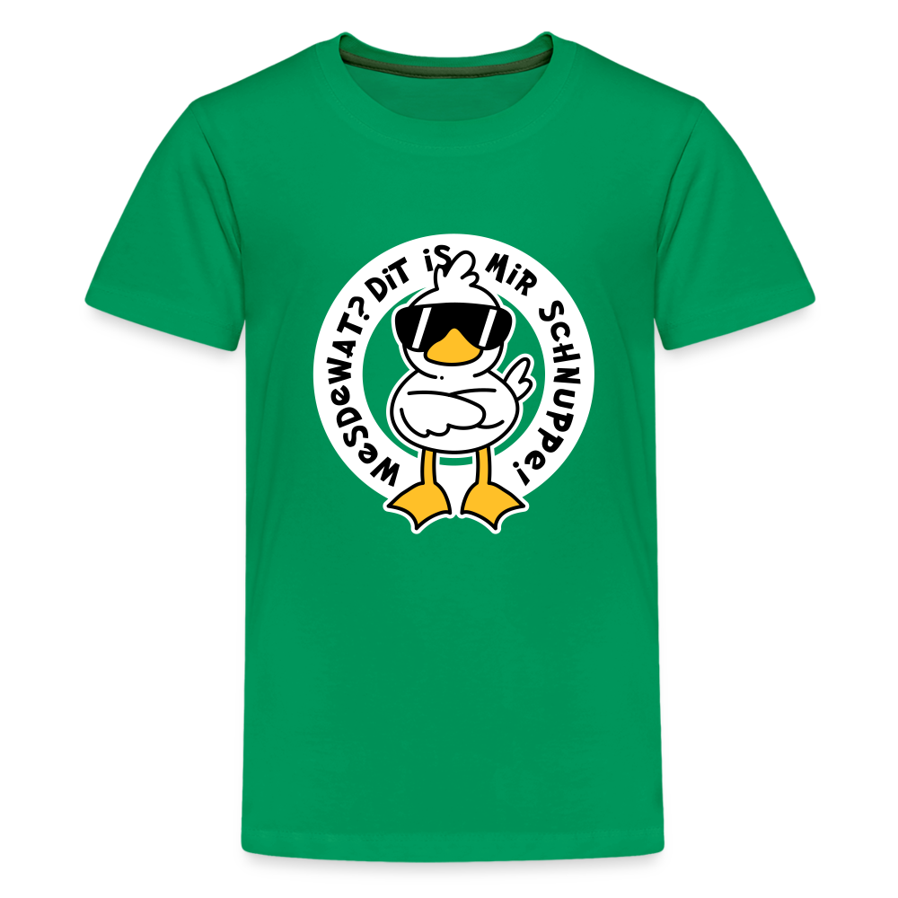 Wesdewat? - Teenager Premium T-Shirt - Kelly Green