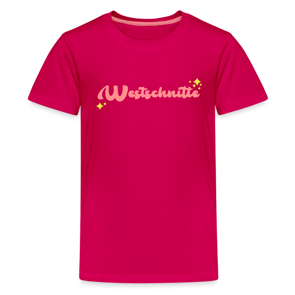 Westschnitte - Teenager Premium T-Shirt - dunkles Pink
