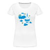 Berliner Bär bei Nacht - Frauen Premium T-Shirt - weiß