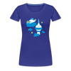 Berliner Bär bei Nacht - Frauen Premium T-Shirt - Königsblau