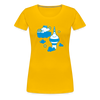 Berliner Bär bei Nacht - Frauen Premium T-Shirt - Sonnengelb