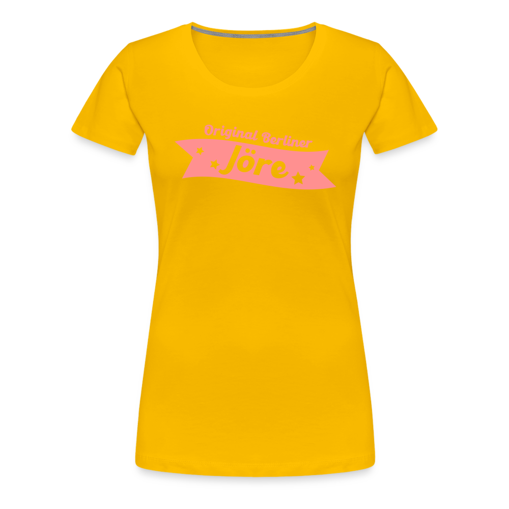 Berliner Jöre - Frauen Premium T-Shirt - Sonnengelb