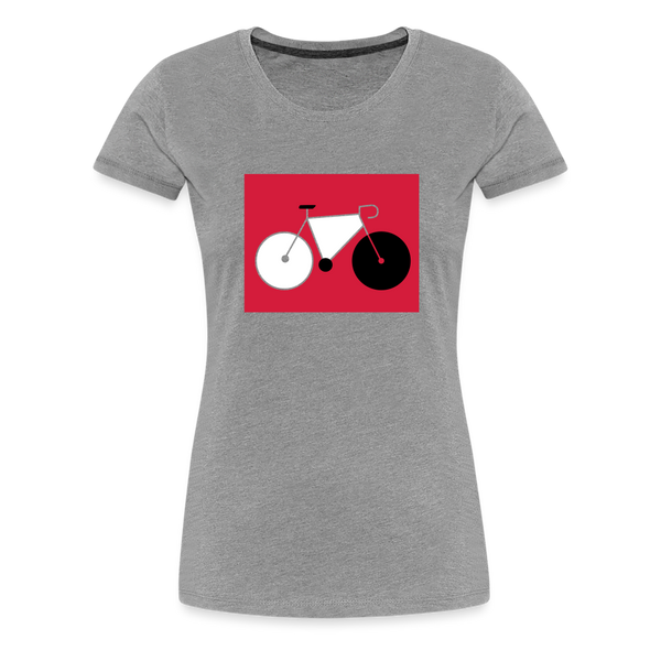 Berliner Tretmühle - Frauen Premium T-Shirt - Grau meliert