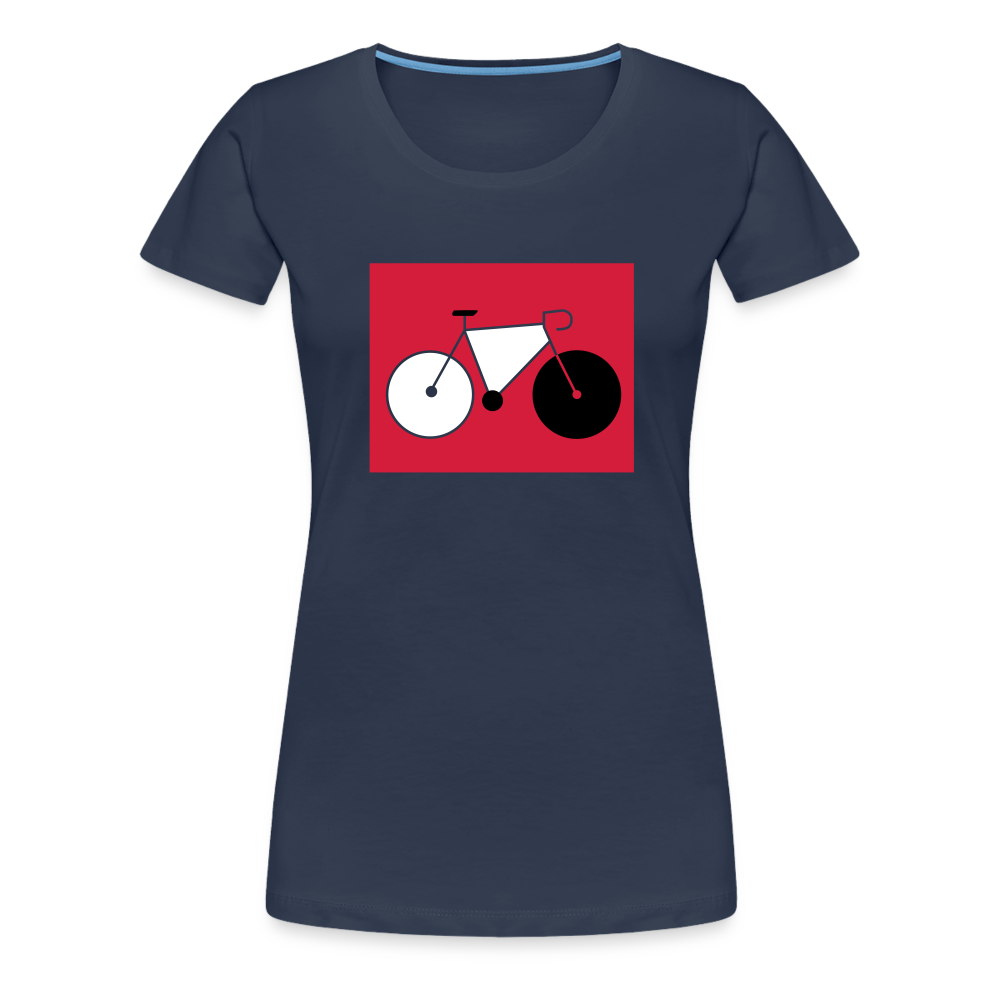 Berliner Tretmühle - Frauen Premium T-Shirt - Navy