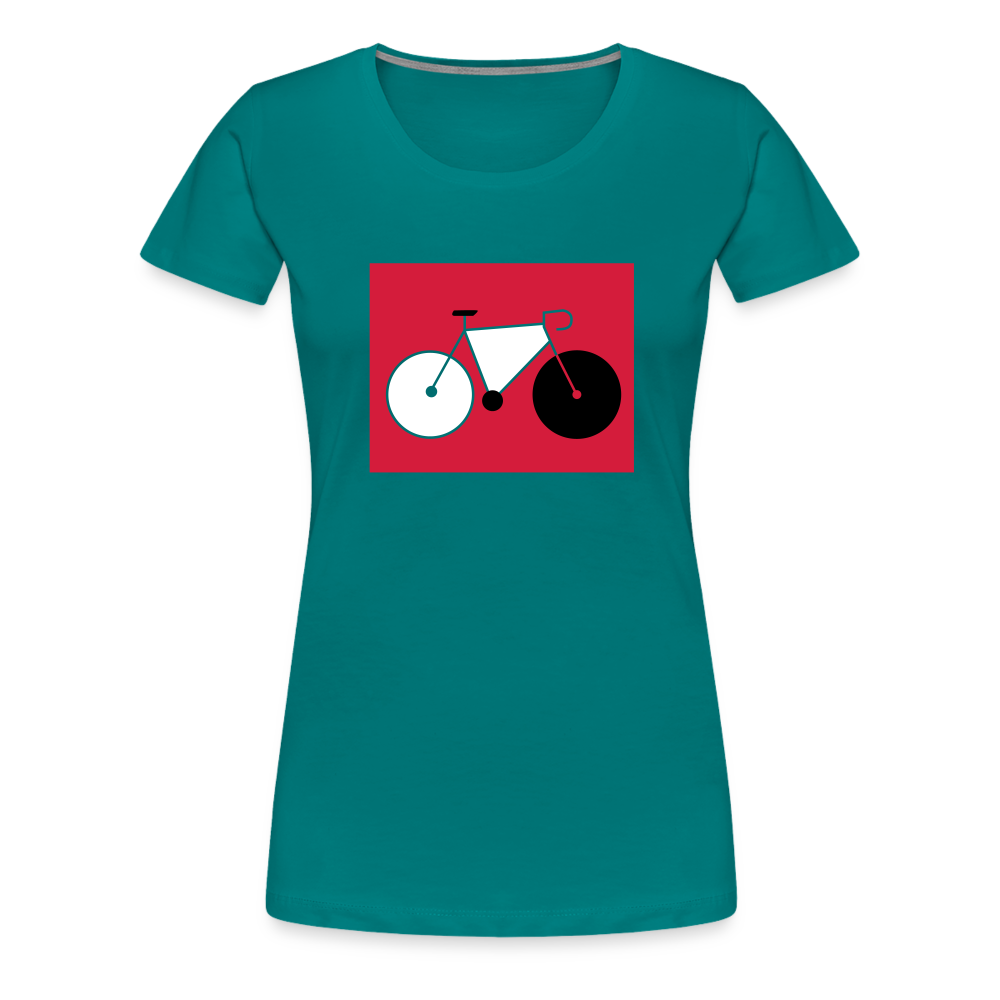 Berliner Tretmühle - Frauen Premium T-Shirt - Divablau