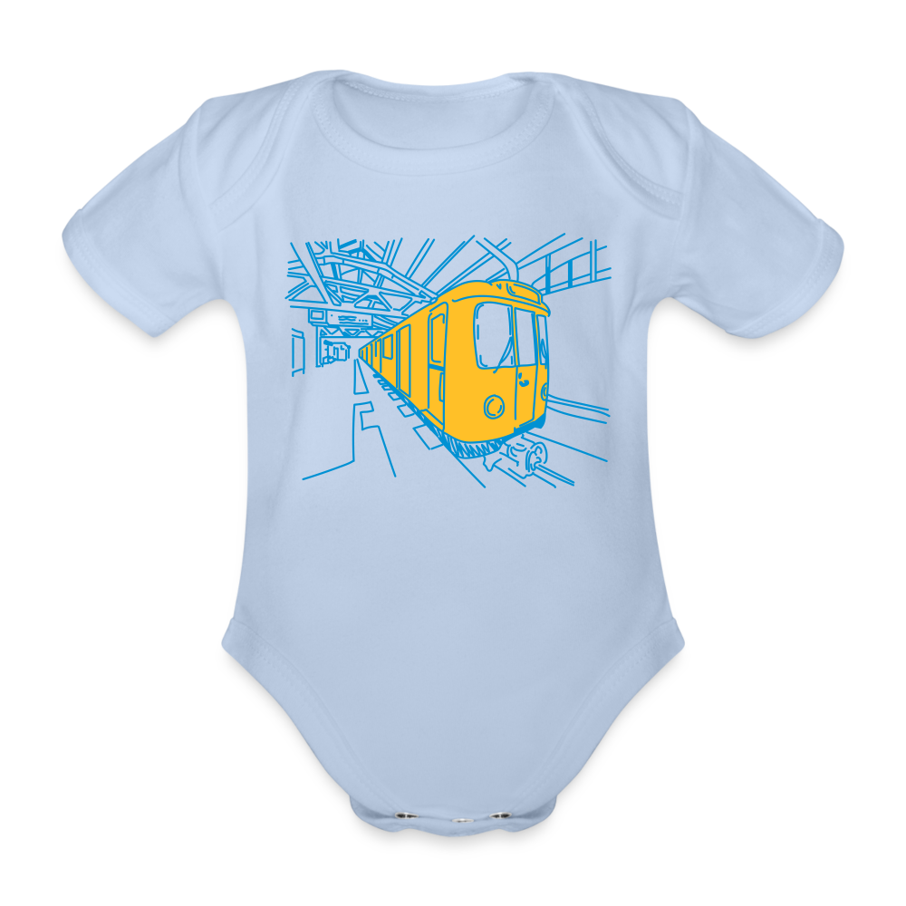 U-Bahn in Linien - Bio-Kurzarmbody - Sky