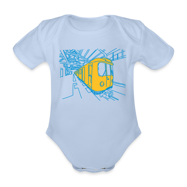 U-Bahn in Linien - Bio-Kurzarmbody - Sky