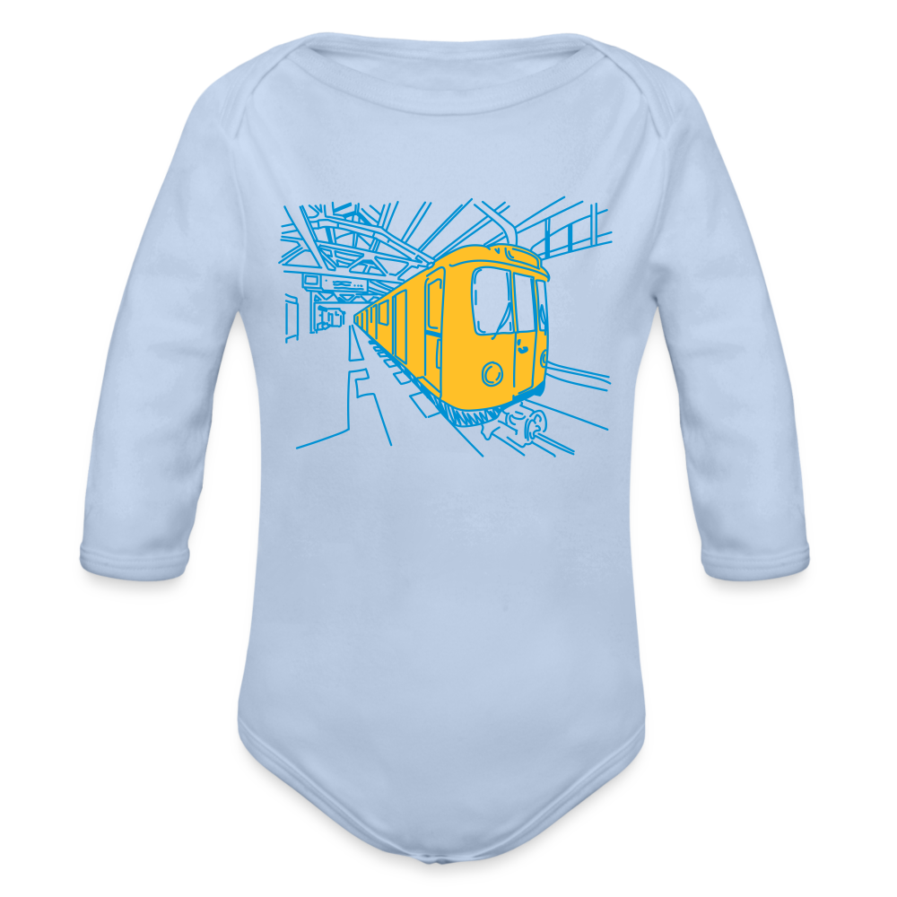 U-Bahn in Linien - Bio-Langarmbody - Sky