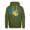 U-Bahn in Linien - Männer Premium Hoodie - Olivgrün