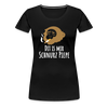 Dit is mir Schnurz Affe - Frauen Premium T-Shirt - Schwarz