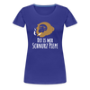 Dit is mir Schnurz Affe - Frauen Premium T-Shirt - Königsblau