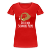 Dit is mir Schnurz Affe - Frauen Premium T-Shirt - Rot