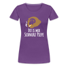 Dit is mir Schnurz Affe - Frauen Premium T-Shirt - Lila