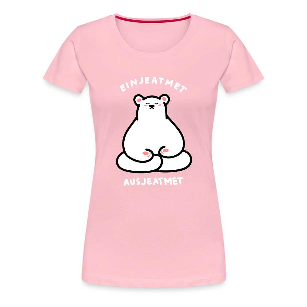 Einjeatmet - Frauen Premium T-Shirt - Hellrosa