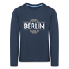Berliner Fahrradkette - Kinder Langarmshirt - Navy