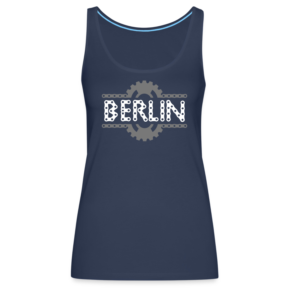 Berliner Fahrradkette - Frauen Premium Tank Top - Navy
