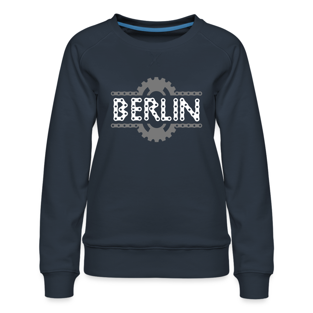 Berliner Fahrradkette - Frauen Premium Sweatshirt - Navy