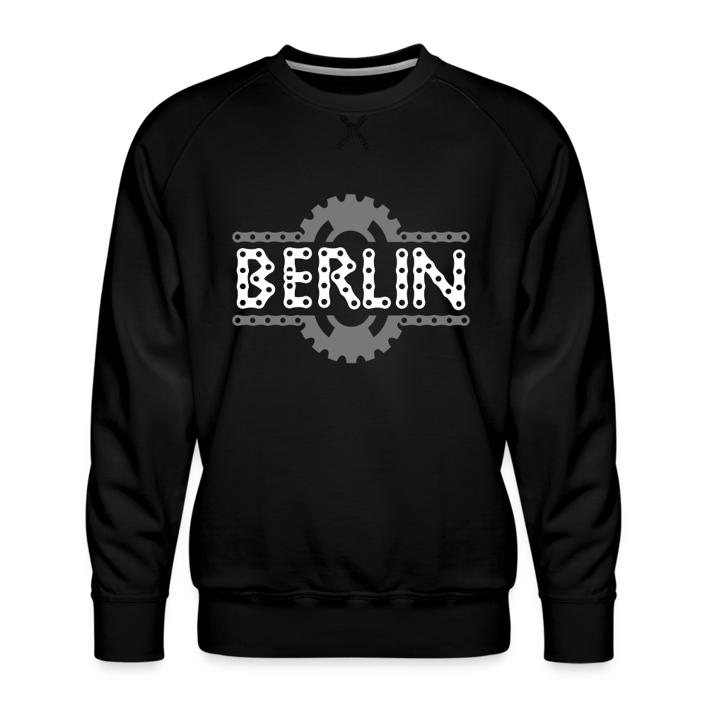 Berliner Fahrradkette - Männer Premium Sweatshirt - Schwarz
