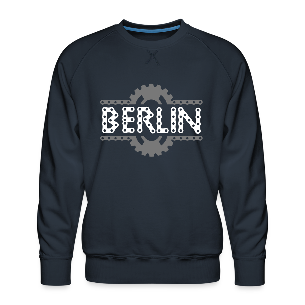 Berliner Fahrradkette - Männer Premium Sweatshirt - Navy