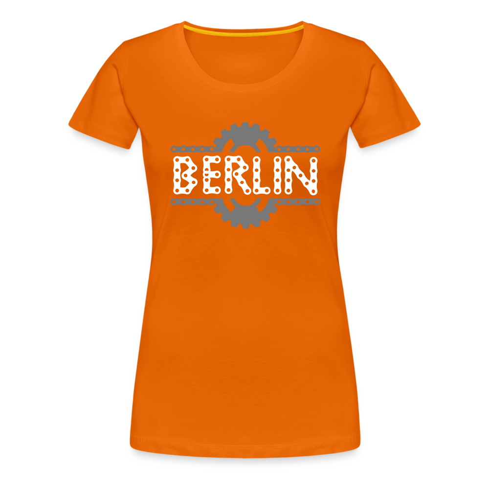 Berliner Fahrradkette - Frauen Premium T-Shirt - Orange