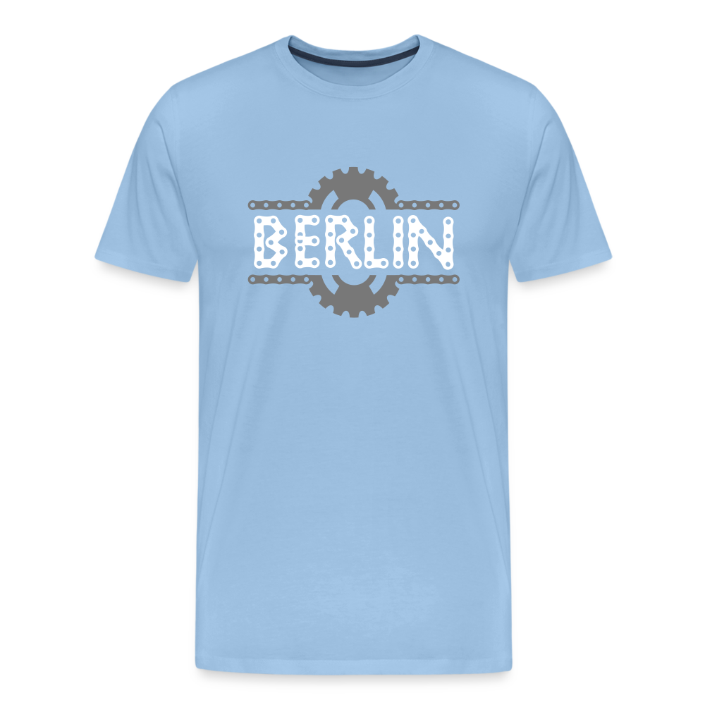 Berliner Fahrradkette - Männer Premium T-Shirt - Sky