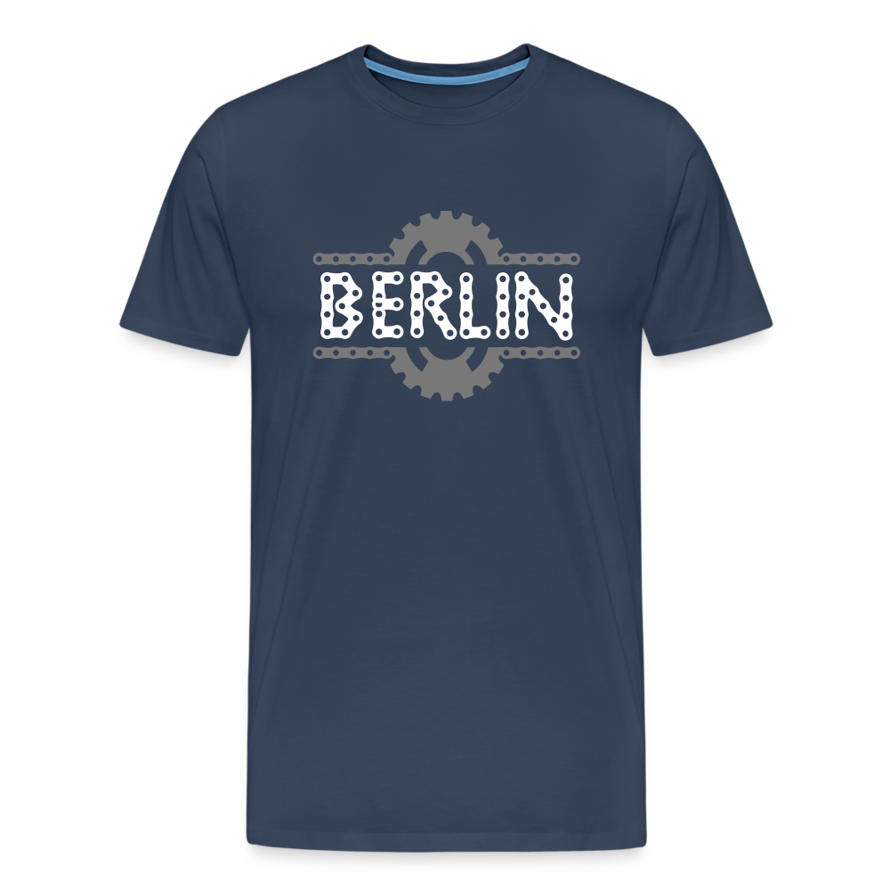 Berliner Fahrradkette - Männer Premium T-Shirt - Navy