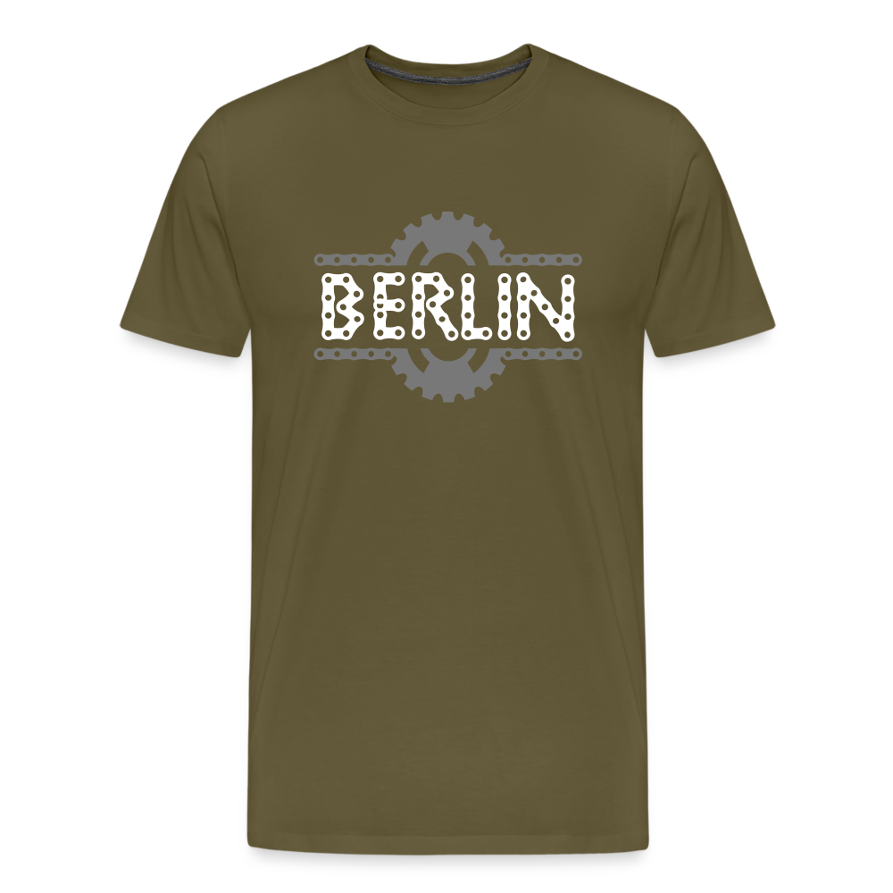 Berliner Fahrradkette - Männer Premium T-Shirt - Khaki