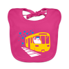 Bär in U-Bahn Kommt - Lätzchen - Fuchsia