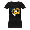 Bär in U-Bahn Kommt - Frauen Premium T-Shirt - Schwarz