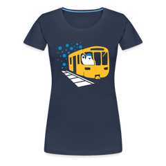 Bär in U-Bahn Kommt - Frauen Premium T-Shirt