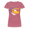 Bär in U-Bahn Kommt - Frauen Premium T-Shirt - Malve