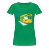 Bär in U-Bahn Kommt - Frauen Premium T-Shirt - Kelly Green