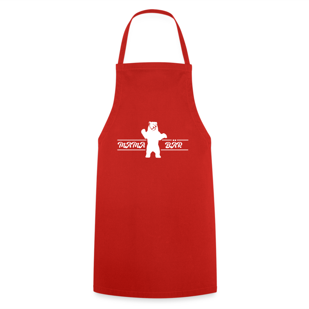 Mama Bär  - Kochschürze - Rot