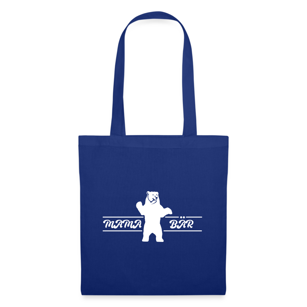 Mama Bär  - Stoffbeutel - Royalblau