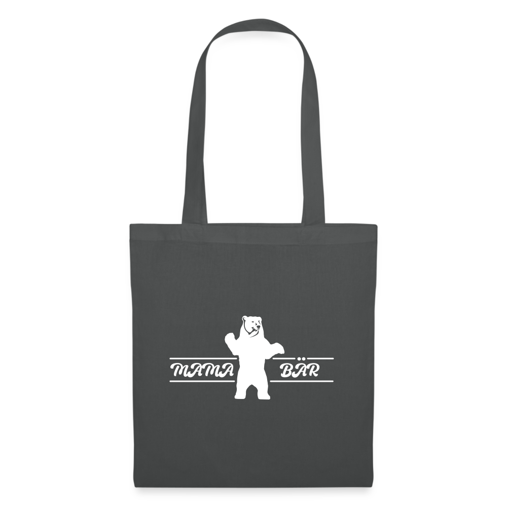 Mama Bär  - Stoffbeutel - Graphite