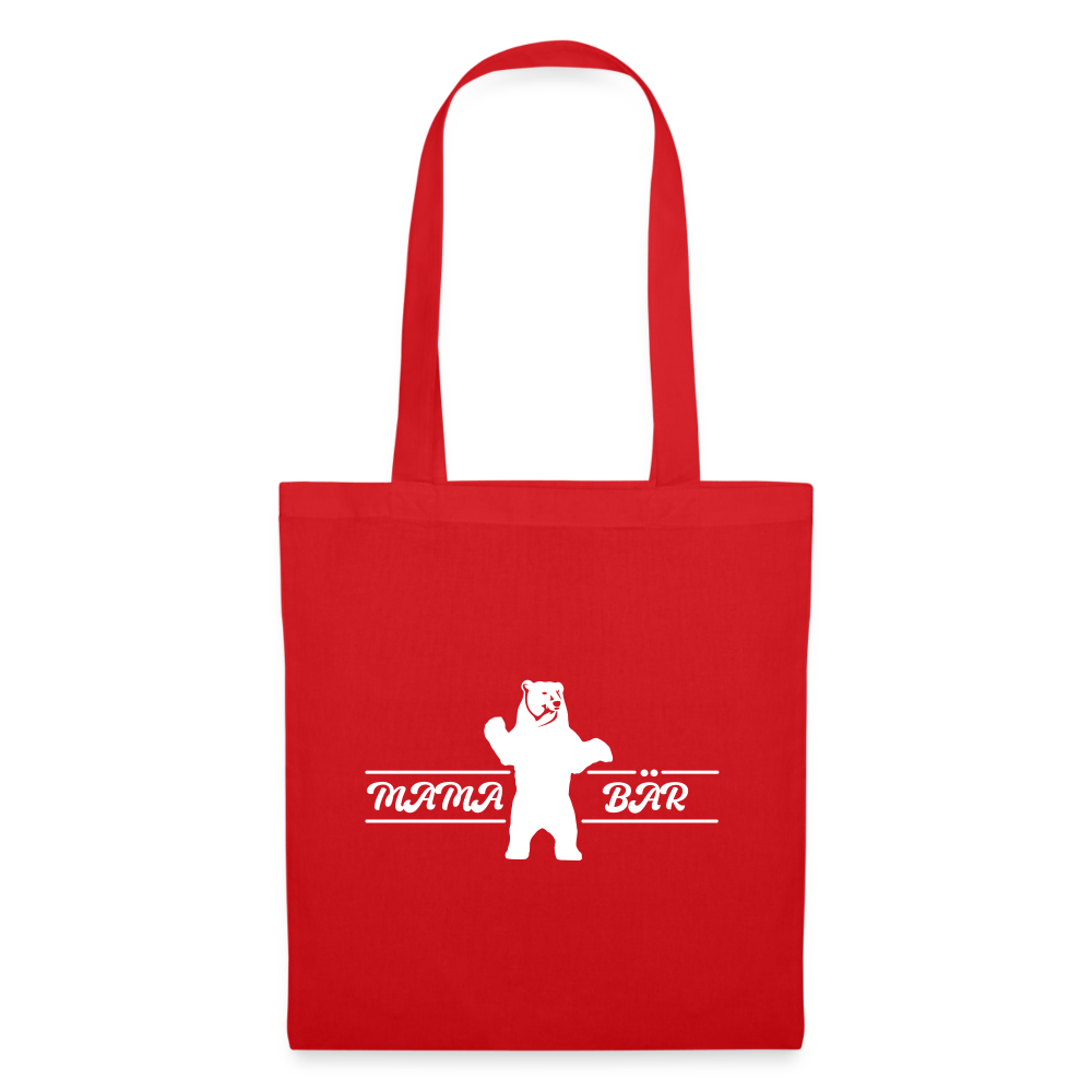 Mama Bär  - Stoffbeutel - Rot