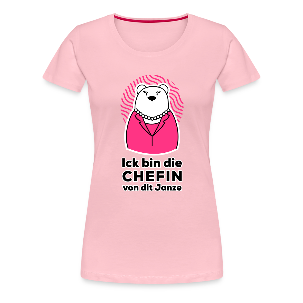 Chefin - Frauen Premium T-Shirt - Hellrosa