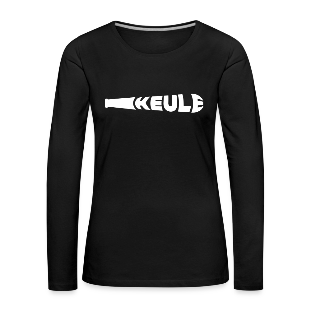 Keule - Frauen Premium Langarmshirt - Schwarz