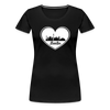 I love Berlin weiß - Frauen Premium T-Shirt - Schwarz