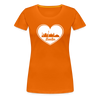 I love Berlin weiß - Frauen Premium T-Shirt - Orange